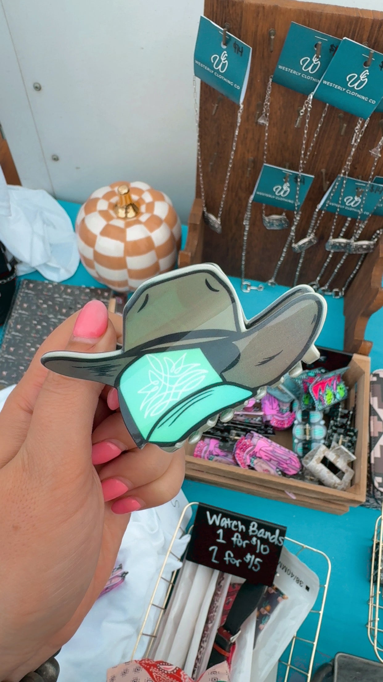 Cowboy Hat Hair Clip