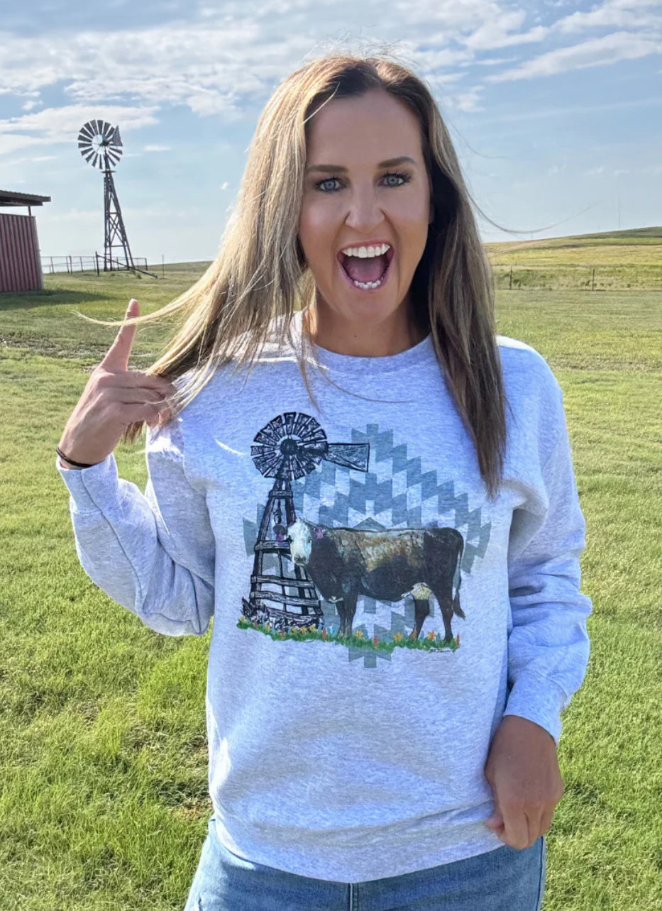 Black Baldy Betty Crewneck