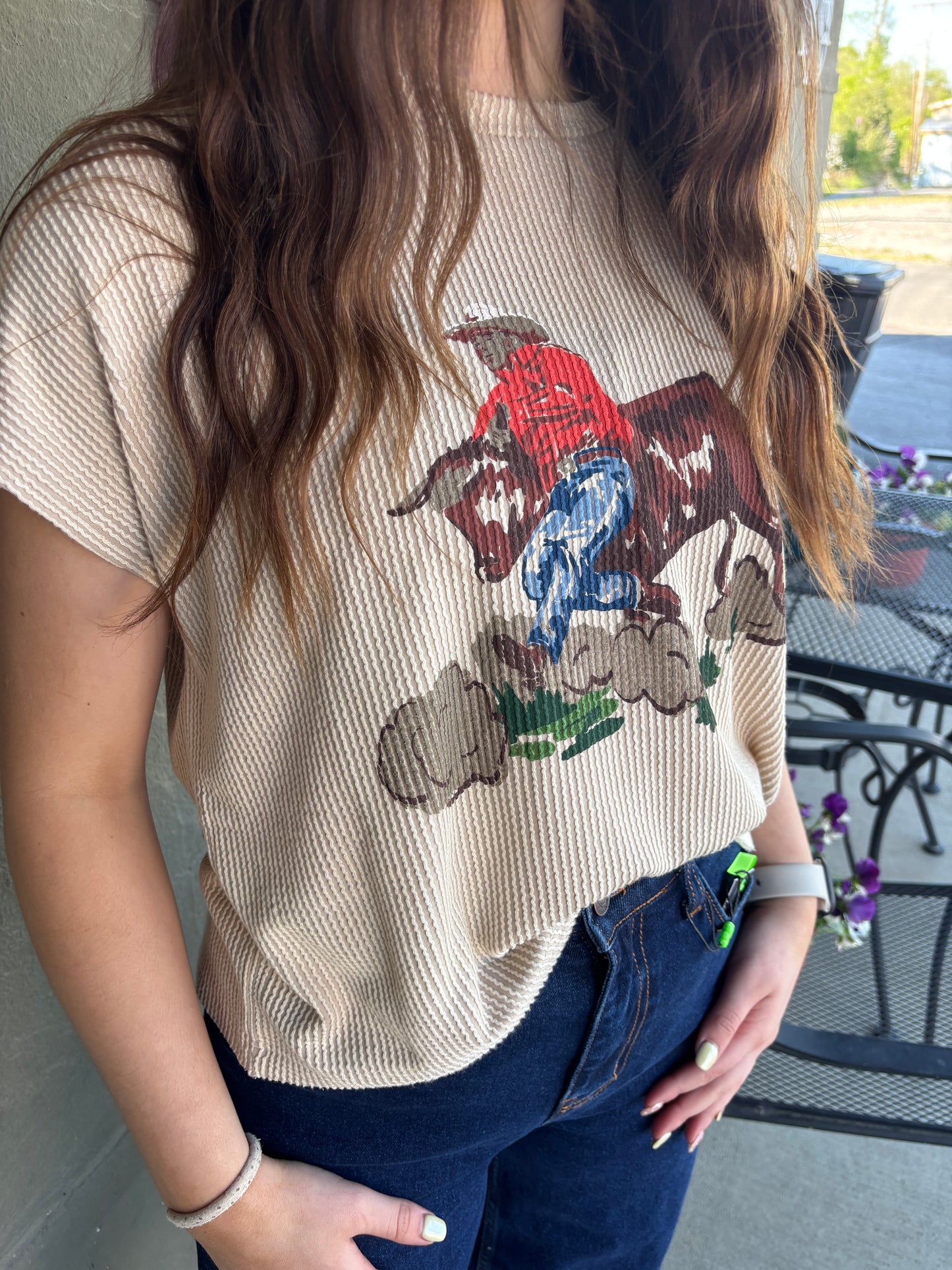 Ribbed Bulldogger Top