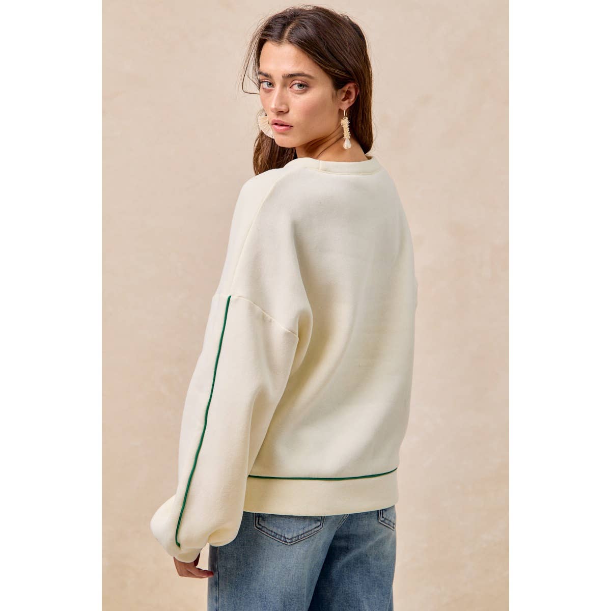 Cactus Patch Embroidered Pullover