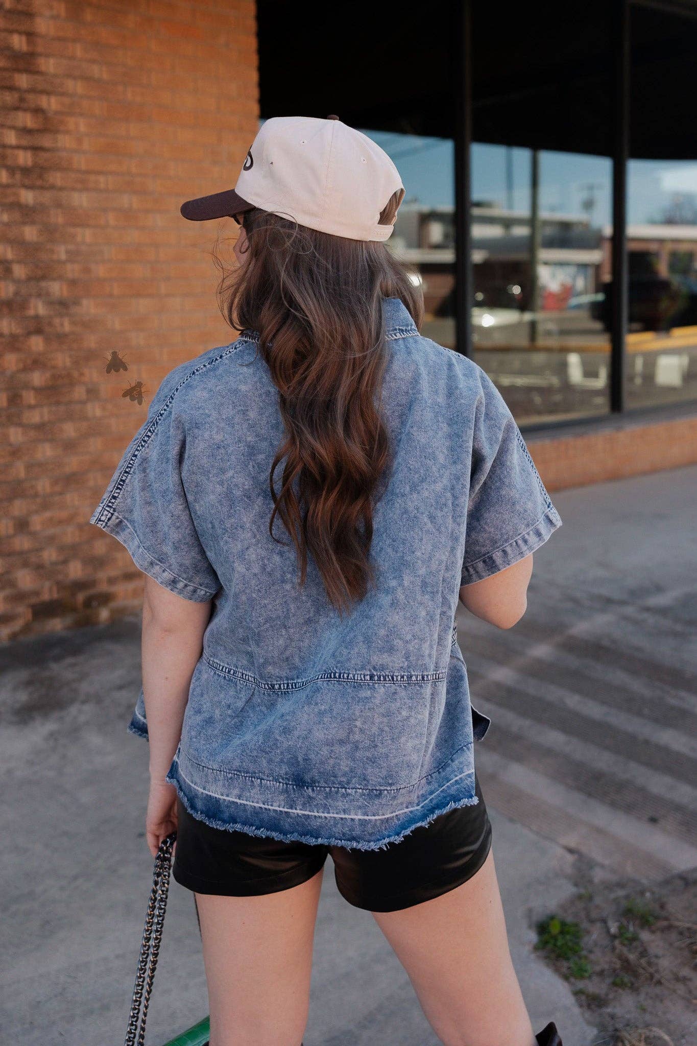 Bucking Denim Top