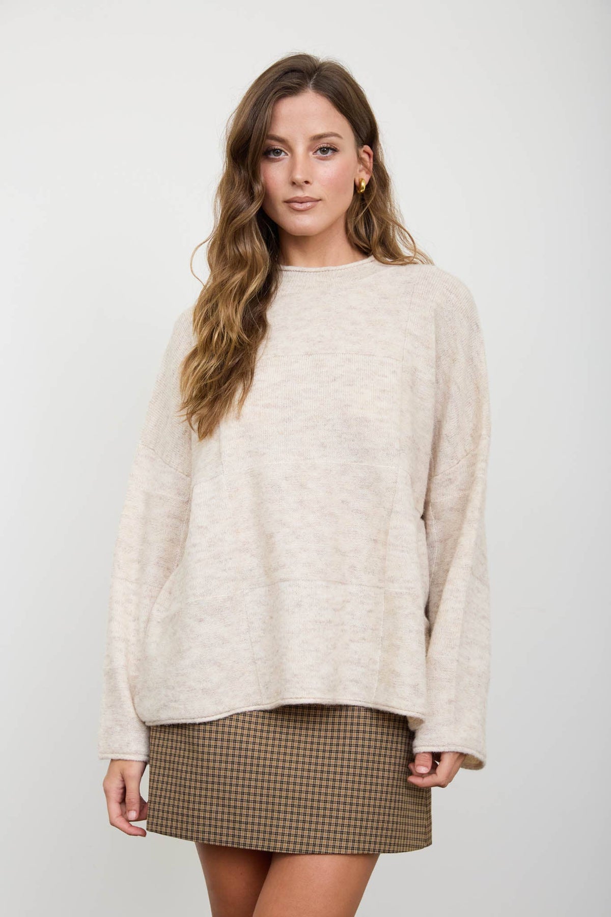 Heathered Sweater Top