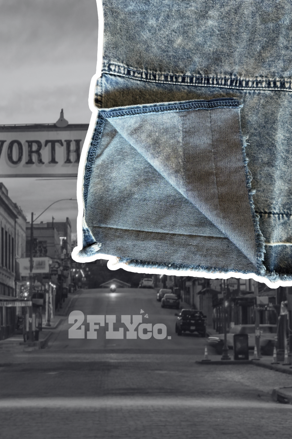Bucking Denim Top