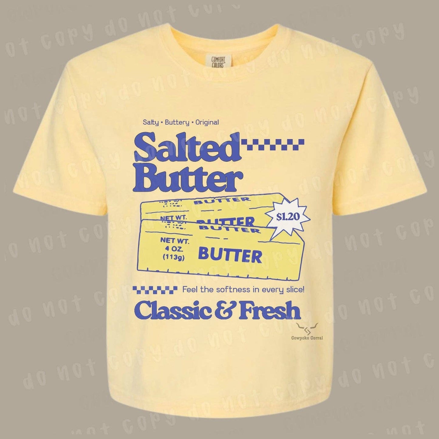 SALTED BUTTER CROP TEE