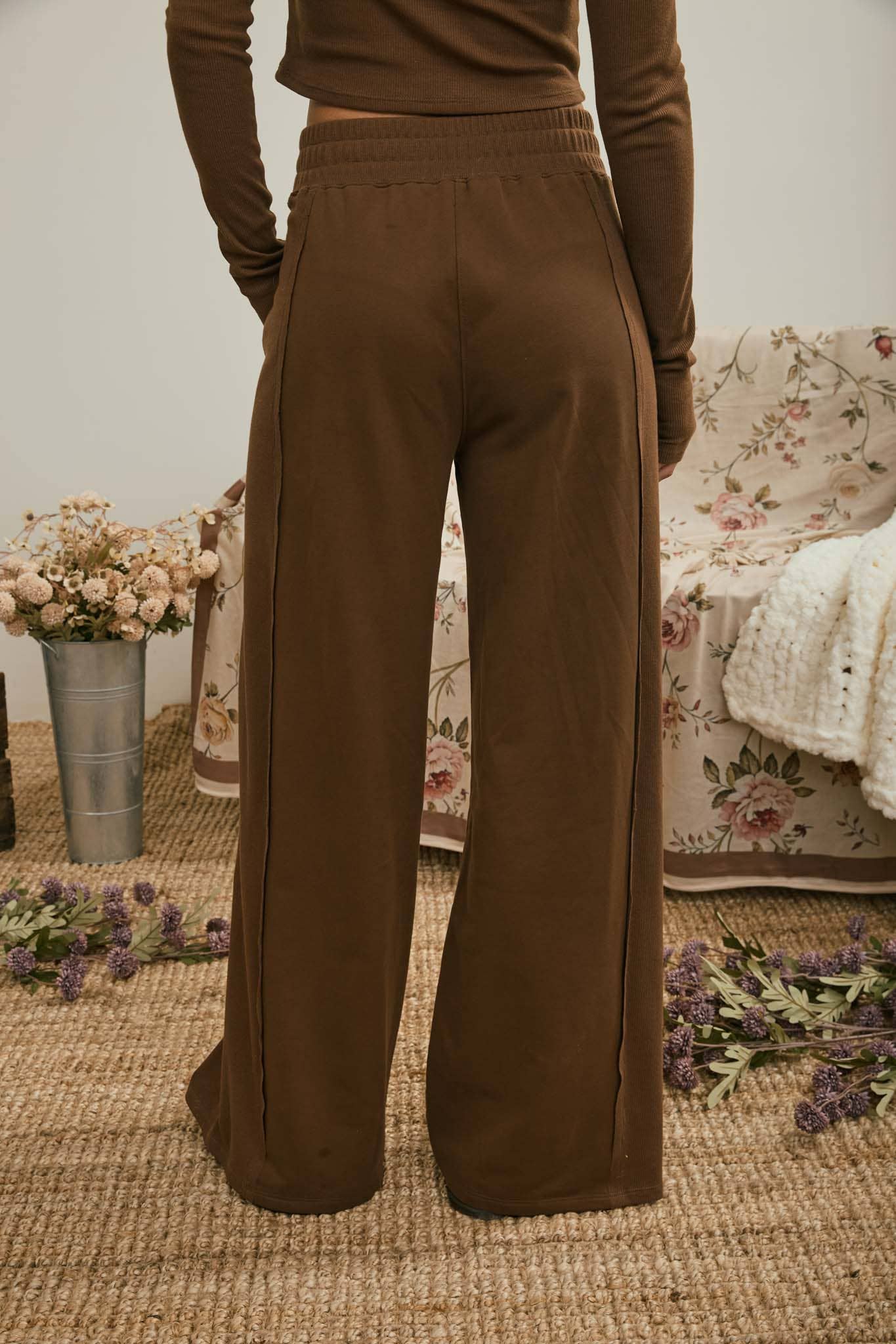 Knit Comfy Pants Mocha