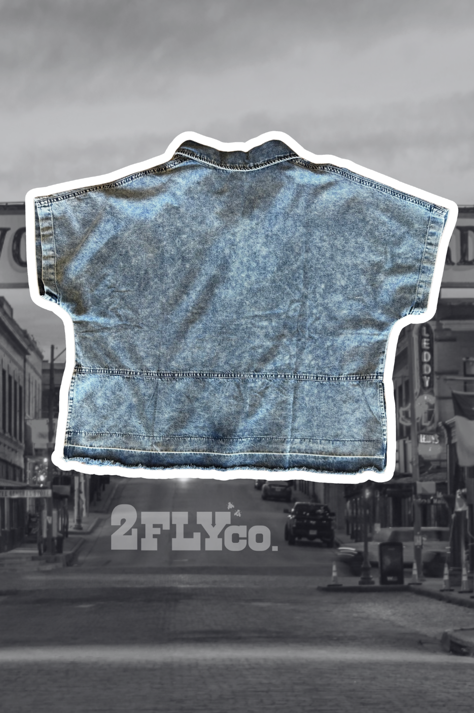 Bucking Denim Top