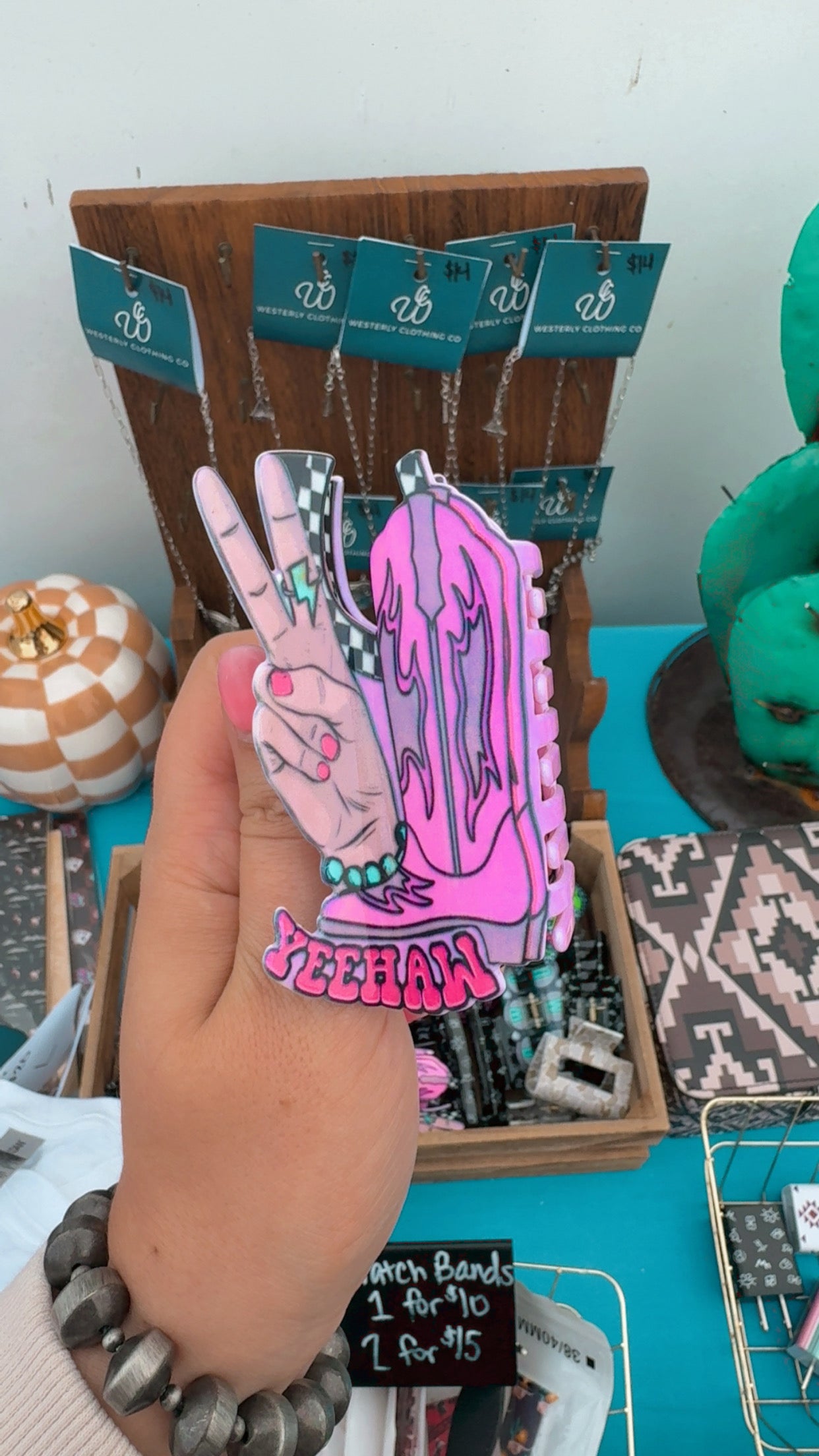Peace Hair Clip