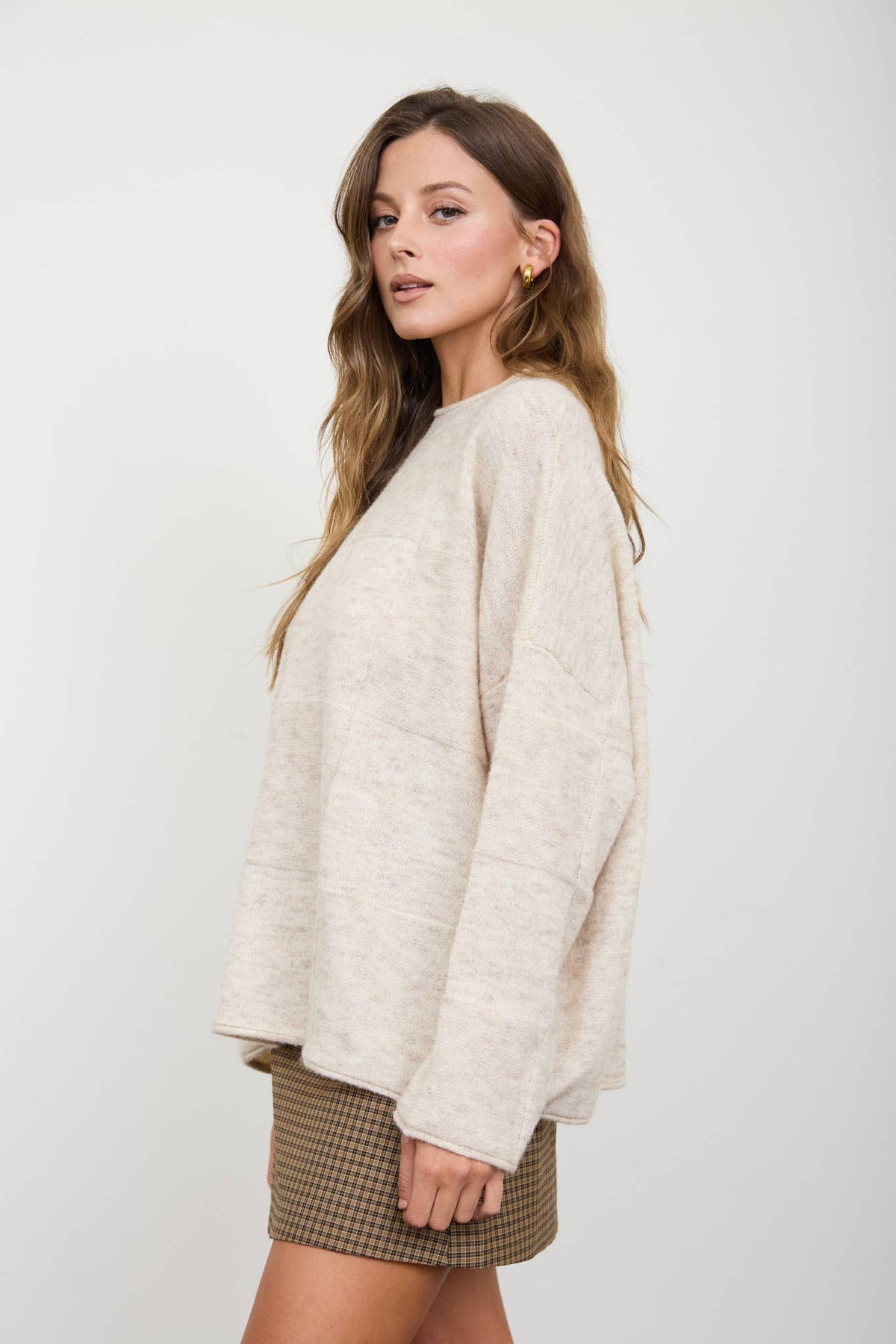 Heathered Sweater Top