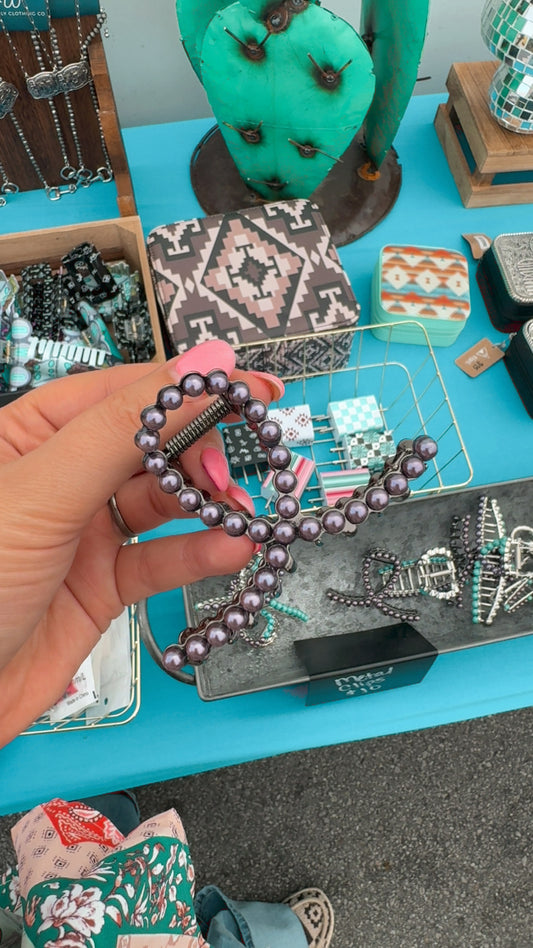 Western Mini Metal Hair Clip