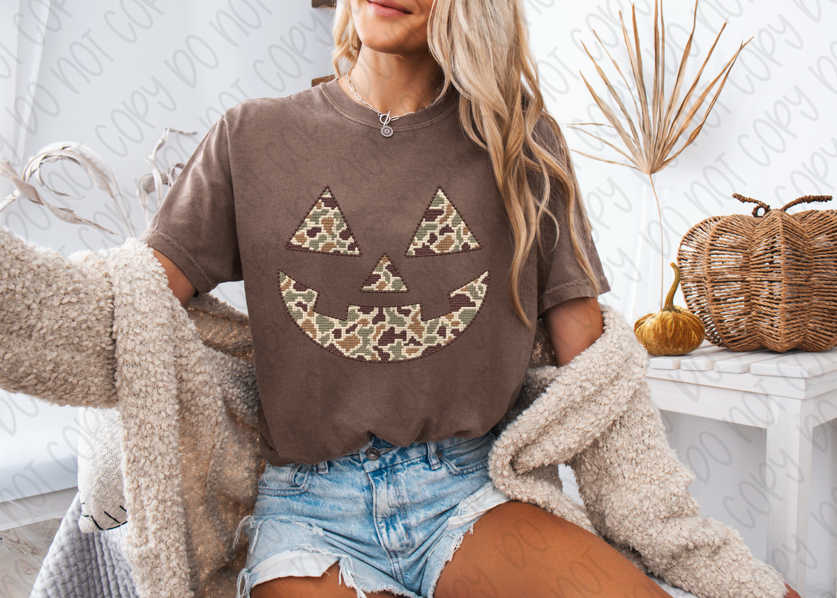 Camo Jack-O-Lantern Tee