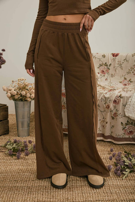Knit Comfy Pants Mocha