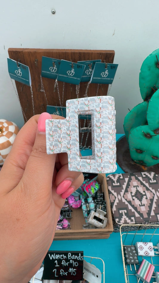 Camo Bows Mini Hair Clip