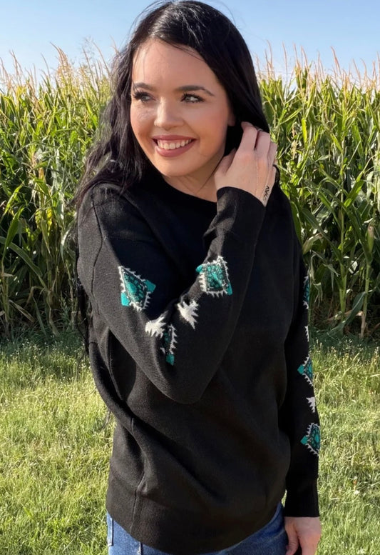 Concho Canyon Sweater Top