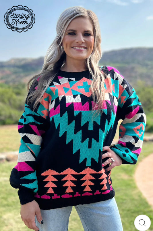 Western Lights Knit Sweater