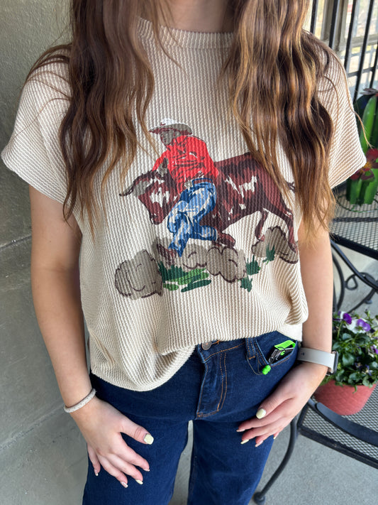 Ribbed Bulldogger Top