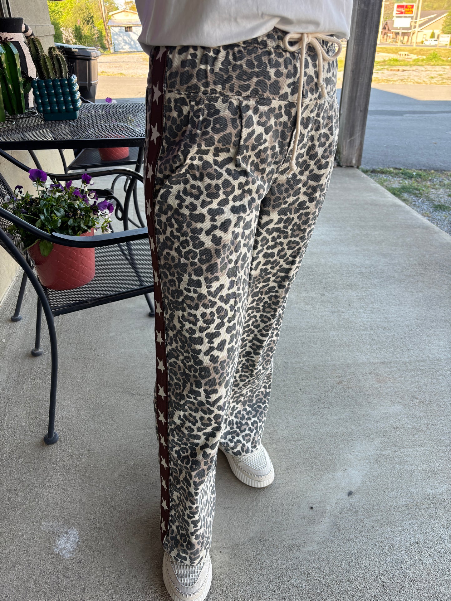 Starry Leopard Pants