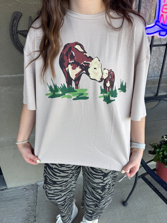 Painted Hereford Pair Top
