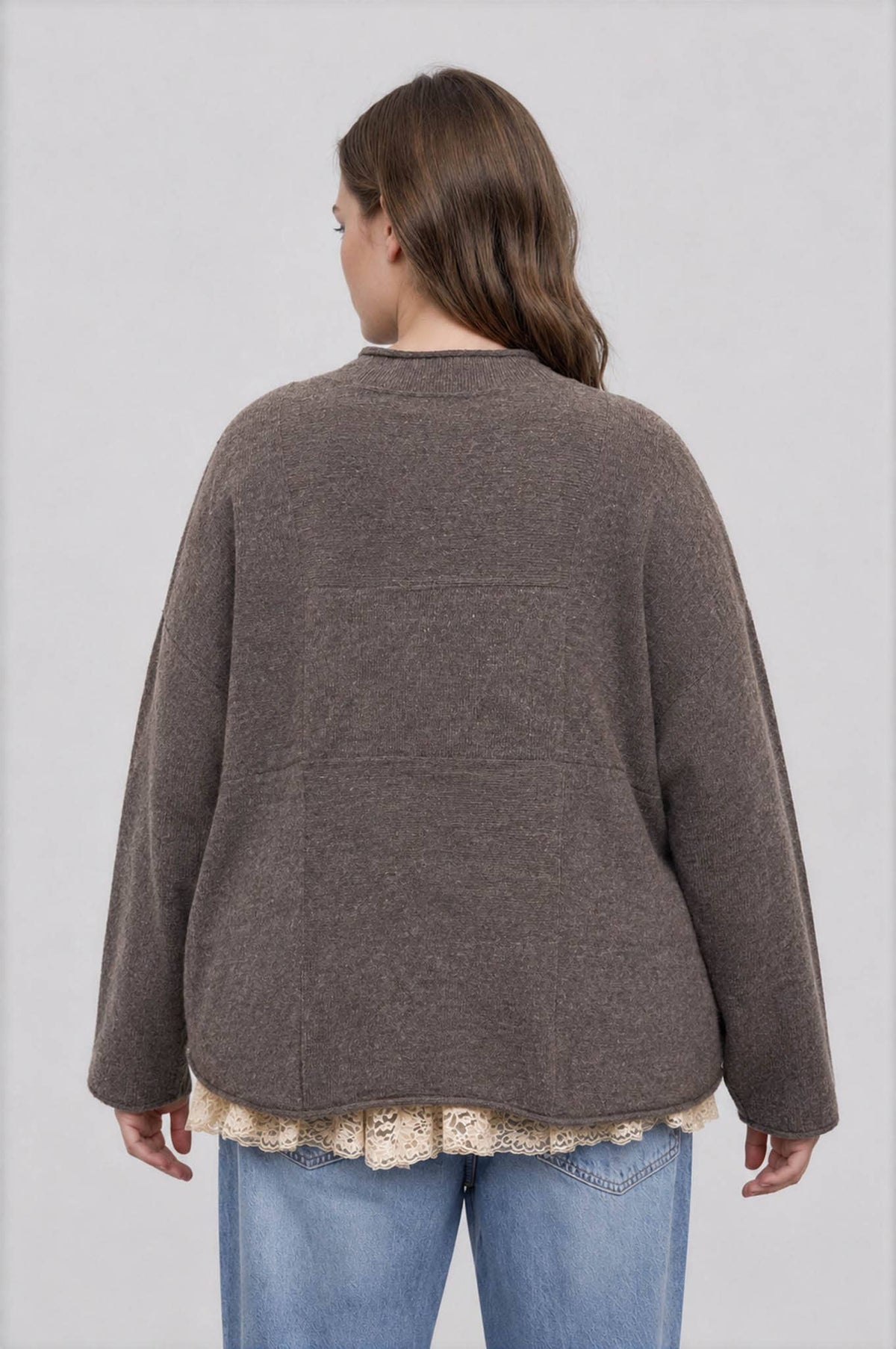 Heathered Sweater Top Plus