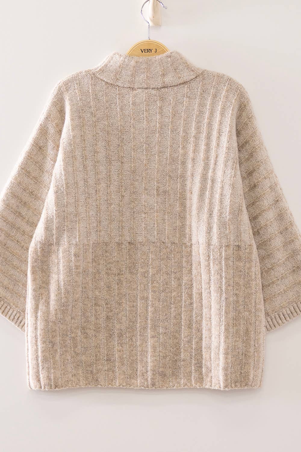 Ribbed Knit Mock Neck Sweater 2 COLORS!