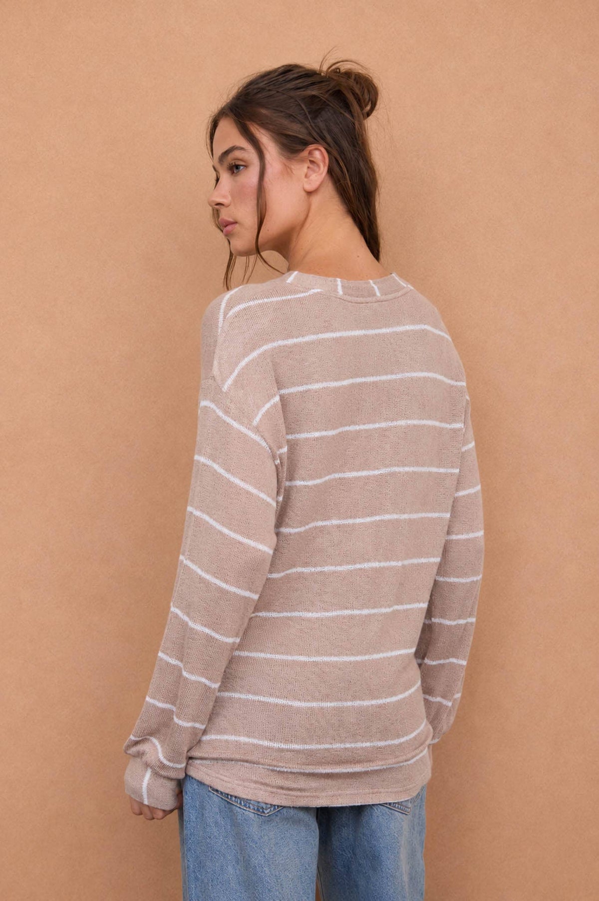 Striped Cozy Long Sleeve Top
