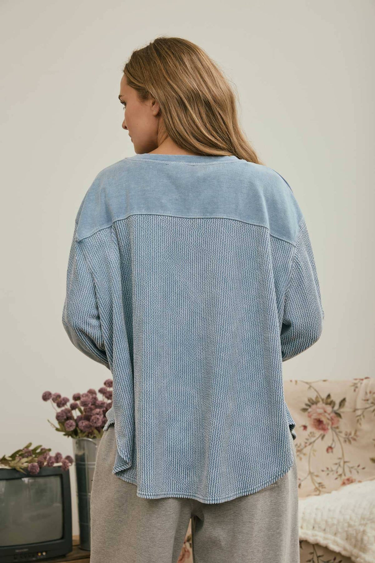 Boxy Ribbed Comfy Top