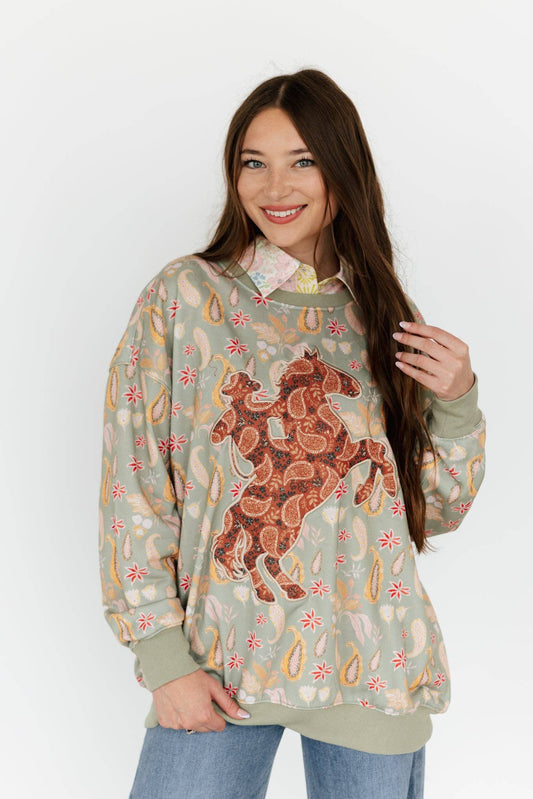 Paisley Bronc Top