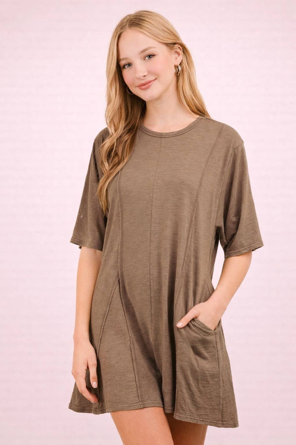 Oversized Knit Comfy Romper