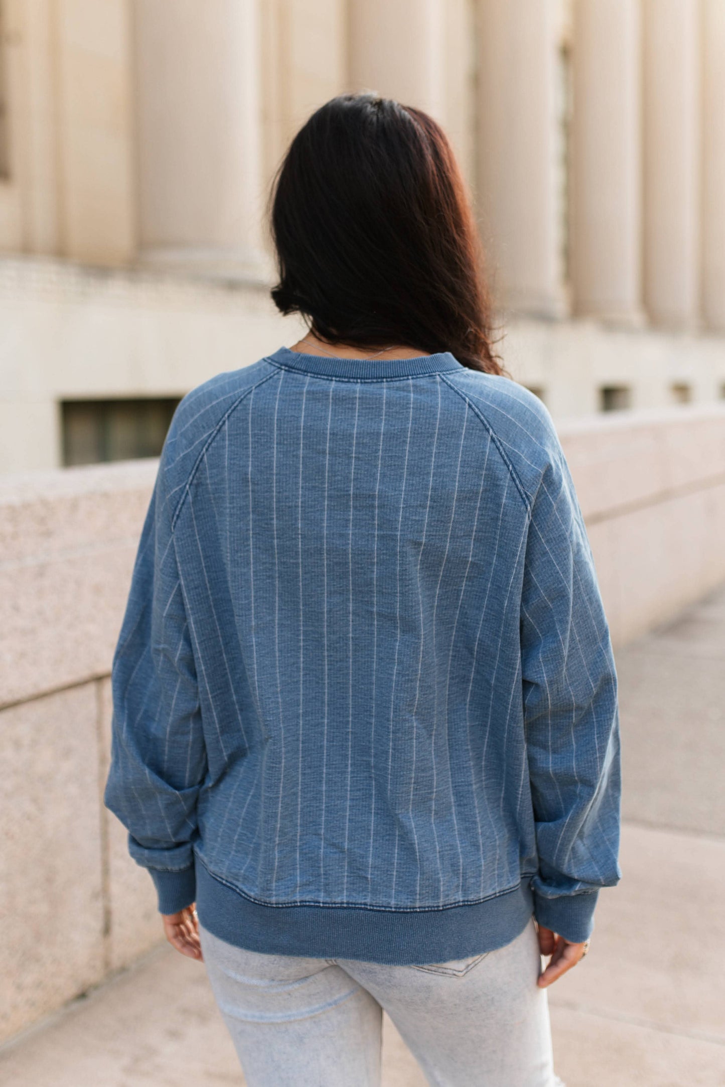 Horse Denim Striped Top